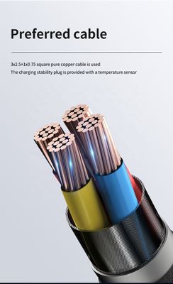 8-32A Caricabatterie regolabili per veicoli elettrici GBT Tipo1 Tipo2 3.5KW 7KW 11KW 22KW per la portabilità dei veicoli elettrici