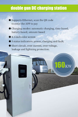 CCS2 Station OCPP 1.6J DC EV Charger con potenza di uscita di 160KW e design montato a pavimento